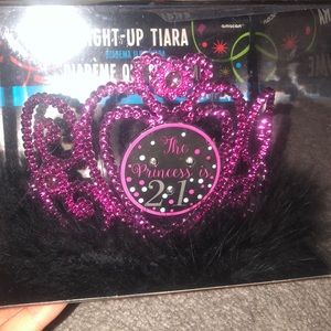 21st birthday light up tiara